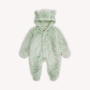 Magnetic Me Soft Spruce Minky Bear Footie Pajamas 9-12 Months New With Tags